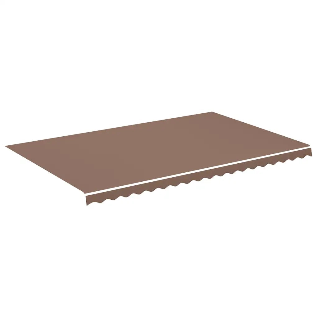 Tessuto di Ricambio per Tenda da Sole Marrone 500x300 cm Poliestere 311981