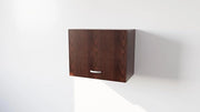Pensile Cucina  in Legno Nobilitato Wengè Mobile Alto con 1 Anta, Pensile Componibile Moderno Made in Italy (H48XL60XP33cm)