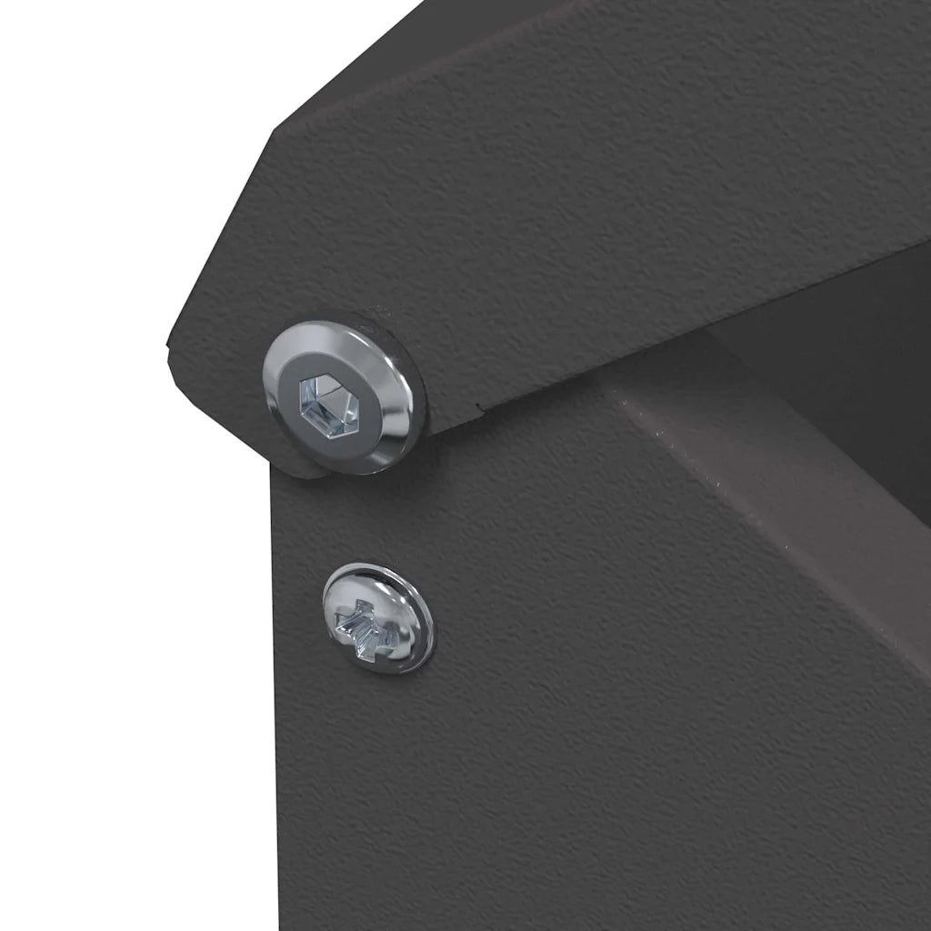 Feeder per pollo Nero 13 x 12 x 51 cm Acciaio laminato a freddo