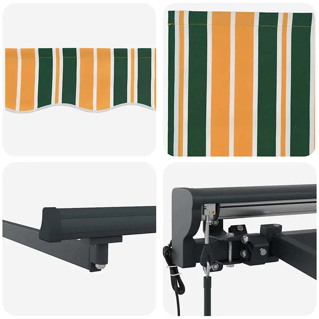 Struttura della tenda Verde e Giallo 350 x 250 cm 3330464