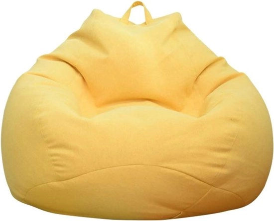 Cuscini in forma di pera (senza riempimento!!!) per salotto, grande divano, grande poltrona o divano relax - Blu - Dimensione L (90 x 80 cm) - Adatto per adulti e bambini