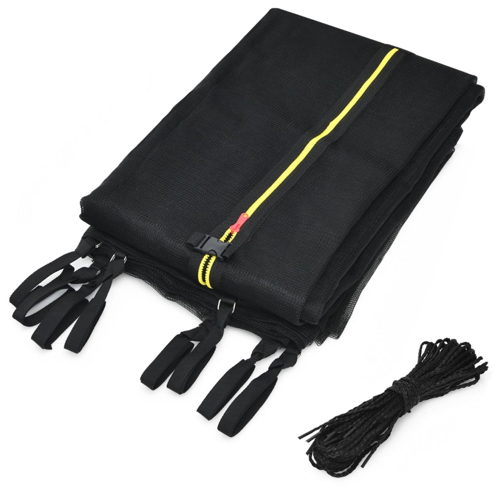 Rete di sicurezza per tappeto elastico 366cm, Rete sostitutiva e protettiva per tappeto elastico con 8 paletti-Accessori trampolini