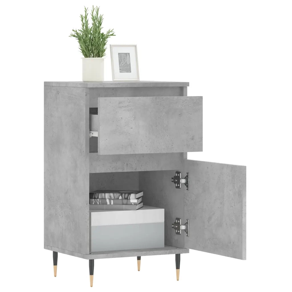 Credenza Grigio Cemento 40x35x70 cm in Legno Multistrato 831140