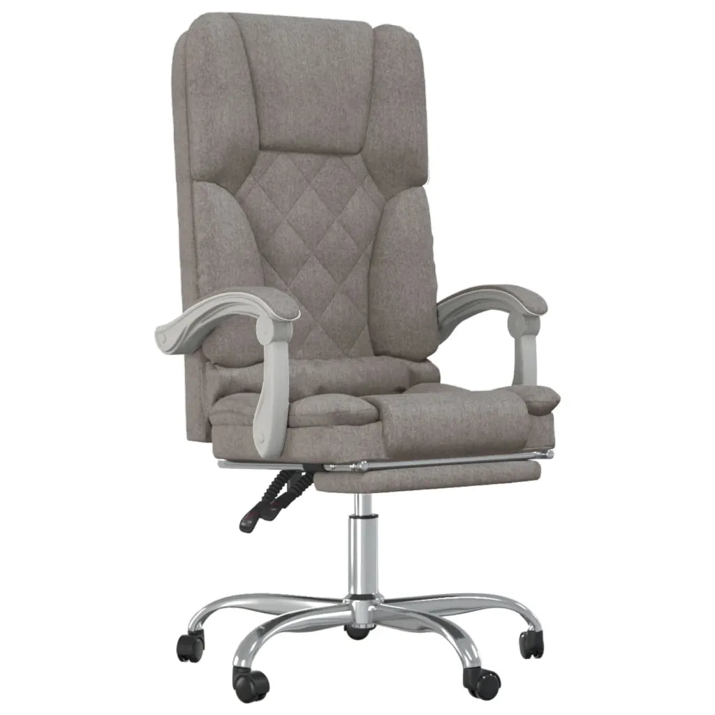 Sedia da Ufficio Massaggio Reclinabile Tortora in Tessuto cod mxl 35297