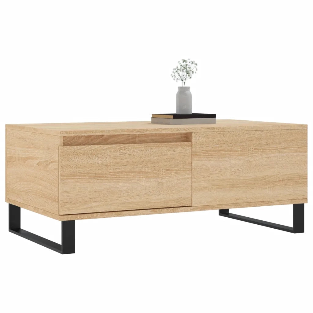 Tavolino Salotto Rovere Sonoma 90x50x36,5 cm Legno Multistrato 830815