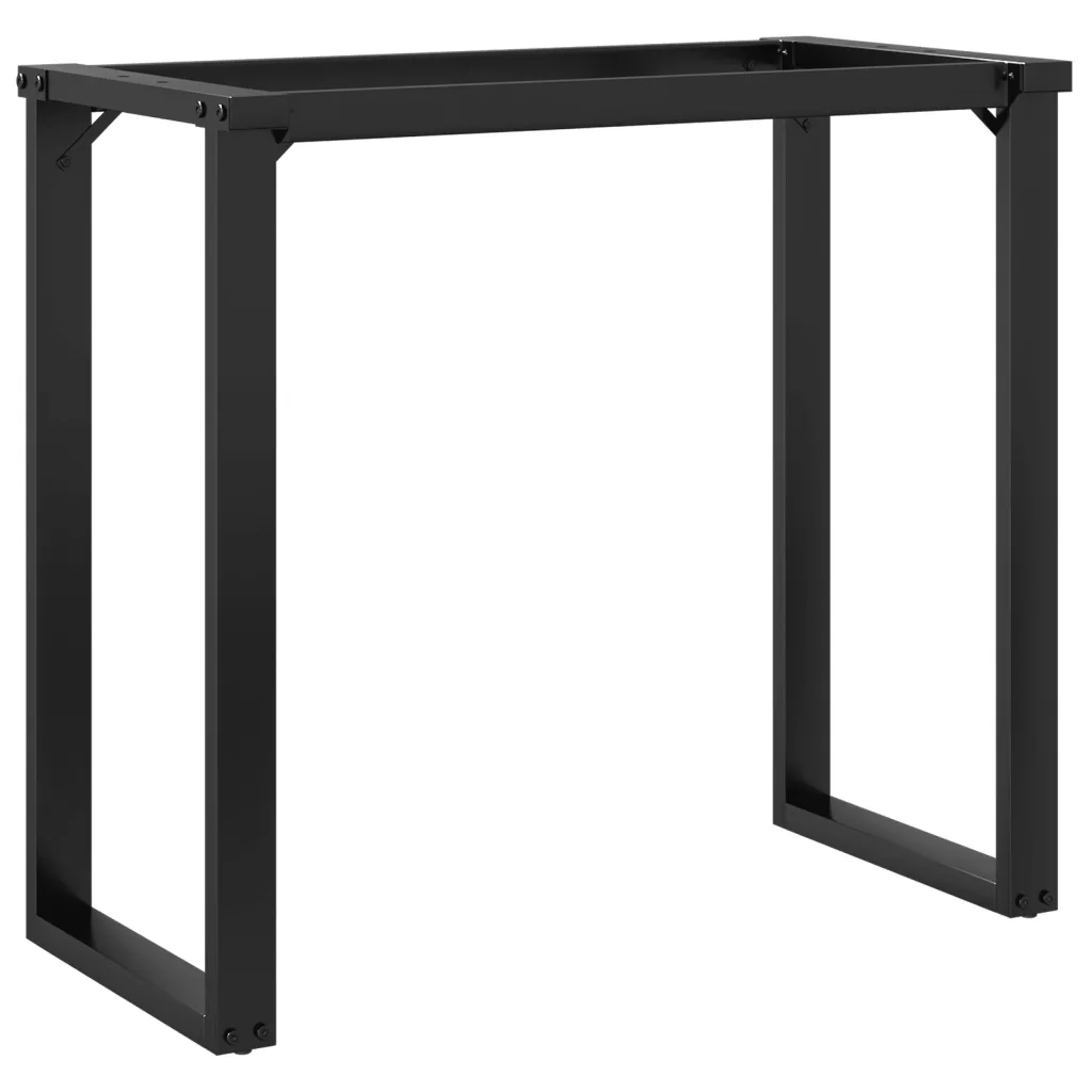 Telaio Gambe a O per Tavolo da Pranzo 80x40x73 cm in Acciaio 357885