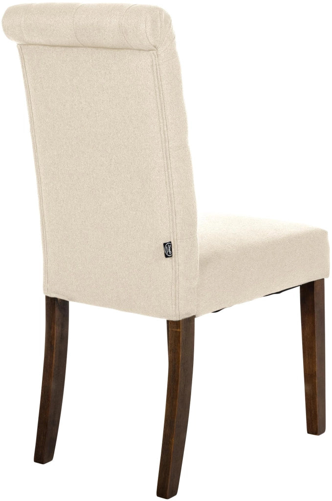 Set di 2 sedie da pranzo Lisburn crema,Tessuto