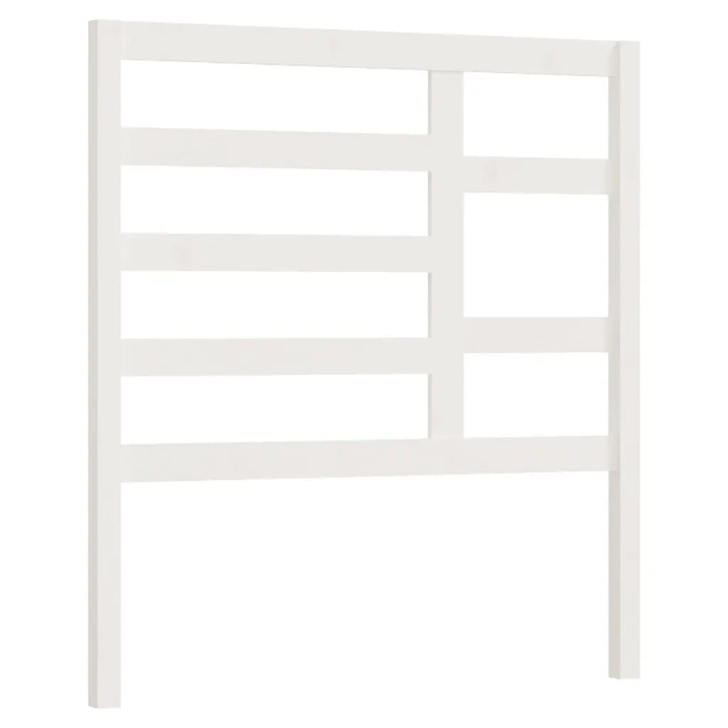 Testiera per Letto-Testata-Testiera Decorativa Bianca 96x4x104 cm in Legno Massello di Pino 169090