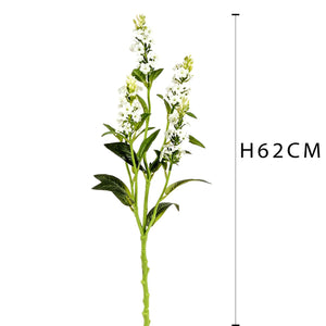 Set 6 Rami Artificiali di Bidens Composto da 5 Fiori Altezza 62 cm Bianco