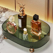 Organizzatore per trucchi e profumi - Armadio della camera da bagno e vanità - Cassetto decorativo per comodino - Organizzatore per la zona di lavaggio per cosmetici - Verde