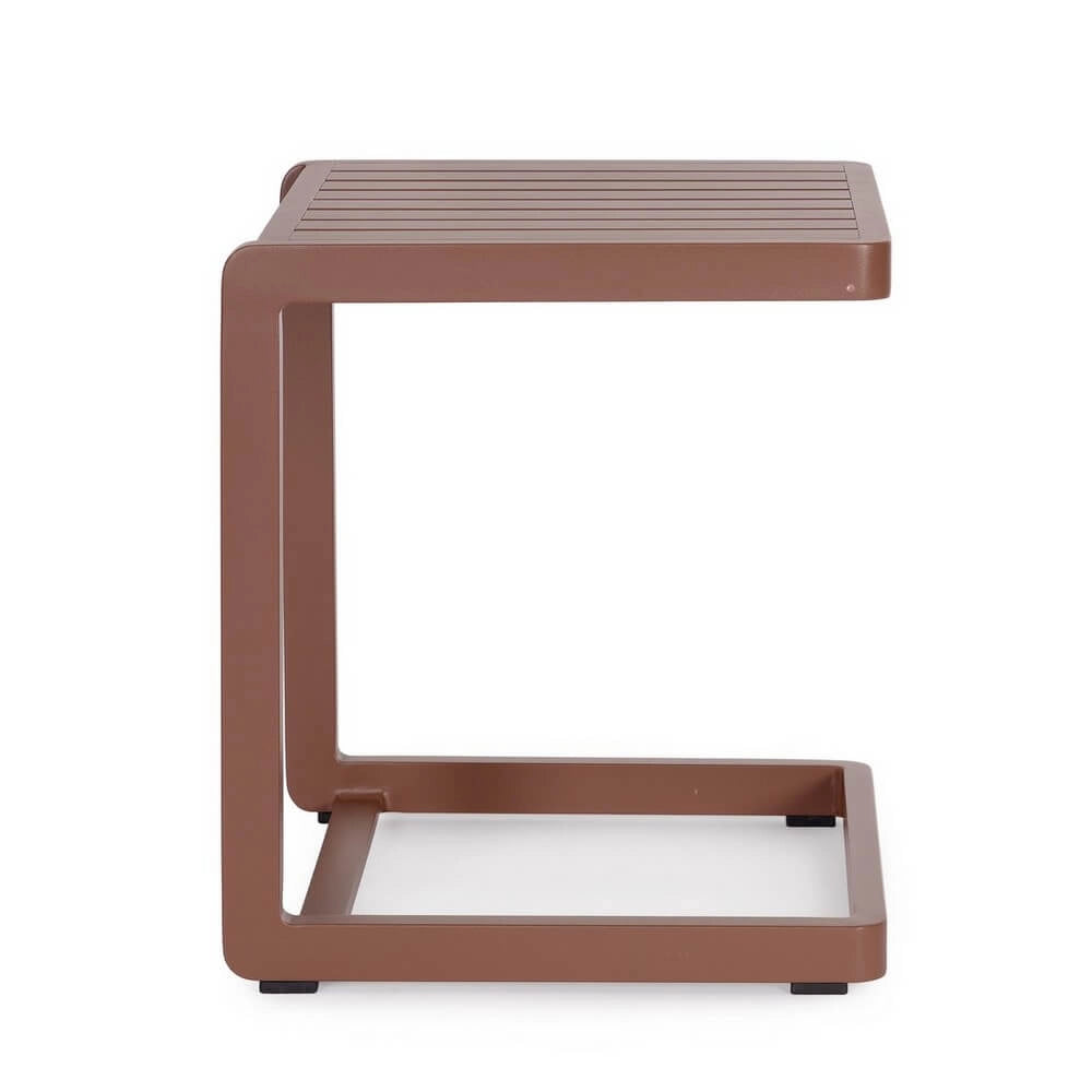 Set di 2 Tavolini da Esterno in Alluminio Verniciato 40x40 - DRYDEN