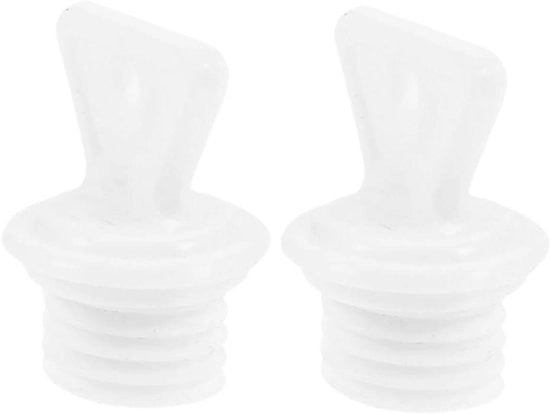 Set di 2 Bocchette di Acciaio Inox per Bollitori in Acciaio Inox con Impermeabilizzazione per Bollitori in Acciaio Inox, Bianco