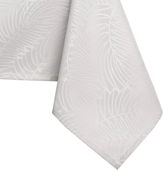Tappeto da tavolo - impermeabile - lusso 120x220 cm tappeto da tavolo - impermeabile - lusso tappeto da tavolo - impermeabile - lusso protezione contro macchie effetto loto lavabile impermeabile decorativo ecru Gaia