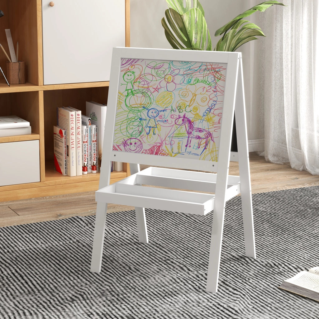 Tavolo da disegno per bambini ¨C zephmum ¨C 2 in 1 lavagna magnetica e gessetti