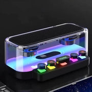 Altoparlante Bluetooth con Luce RGB - Resistente all'Acqua IPX5 + Tasti Meccanici - Altoparlante Stereo / Altoparlante Portatile / Apparecchio Audio Mobili - Ideale per Telefoni, Tavole, Laptop & Ambiente di Festa