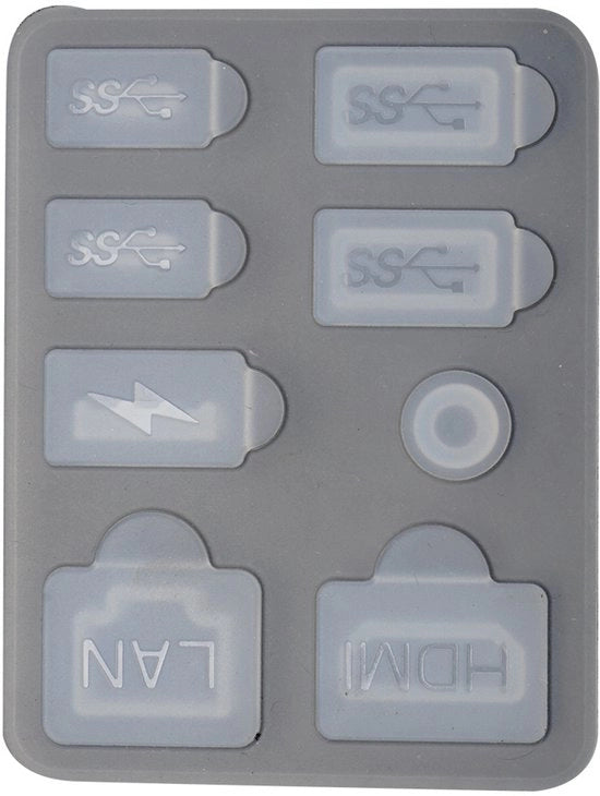 Kit di protezione per connettori USB in silicone, stoffa densa, compatibile con accessori per console di gioco PS5 Slim