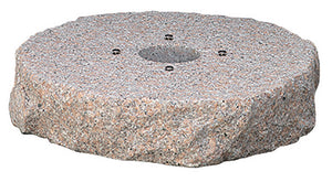 Base per Fontane Ø40 cm Preforato in Granito Rosa Belfer 42/BSG