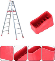 Laddervoletti universali 4 pezzi - Antiscivolo in gomma - Protezione universale per la zona dei piedi - Duraturo - Forte aderenza - Sicurezza per i lavoratori a domicilio - Ladderstop