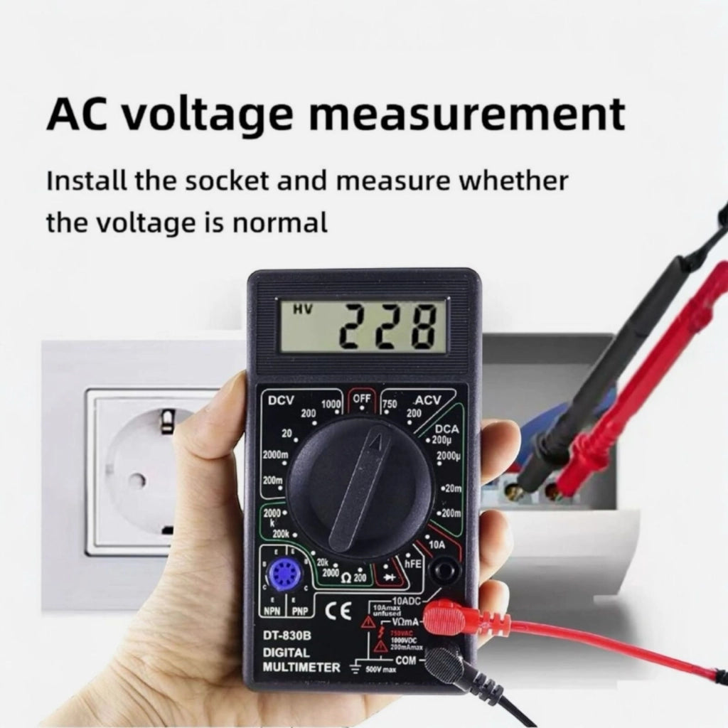 Multimetro Digitale DT830B Multimetro Digitale AC/dc LCD 750 / 1000V voltmetro amperometro Tester