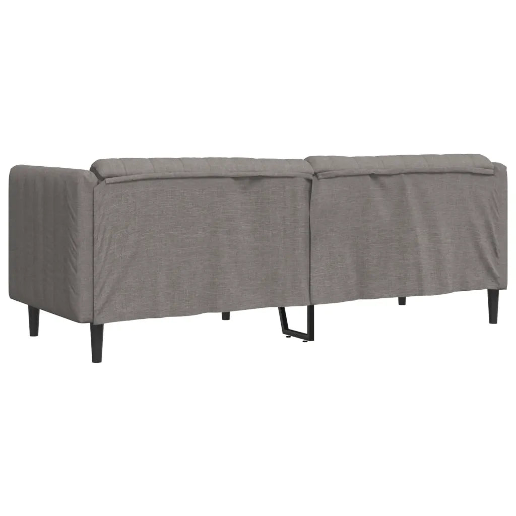 Divano a 3 Posti-Sofa 3 Posti Grigio Talpa in Tessuto