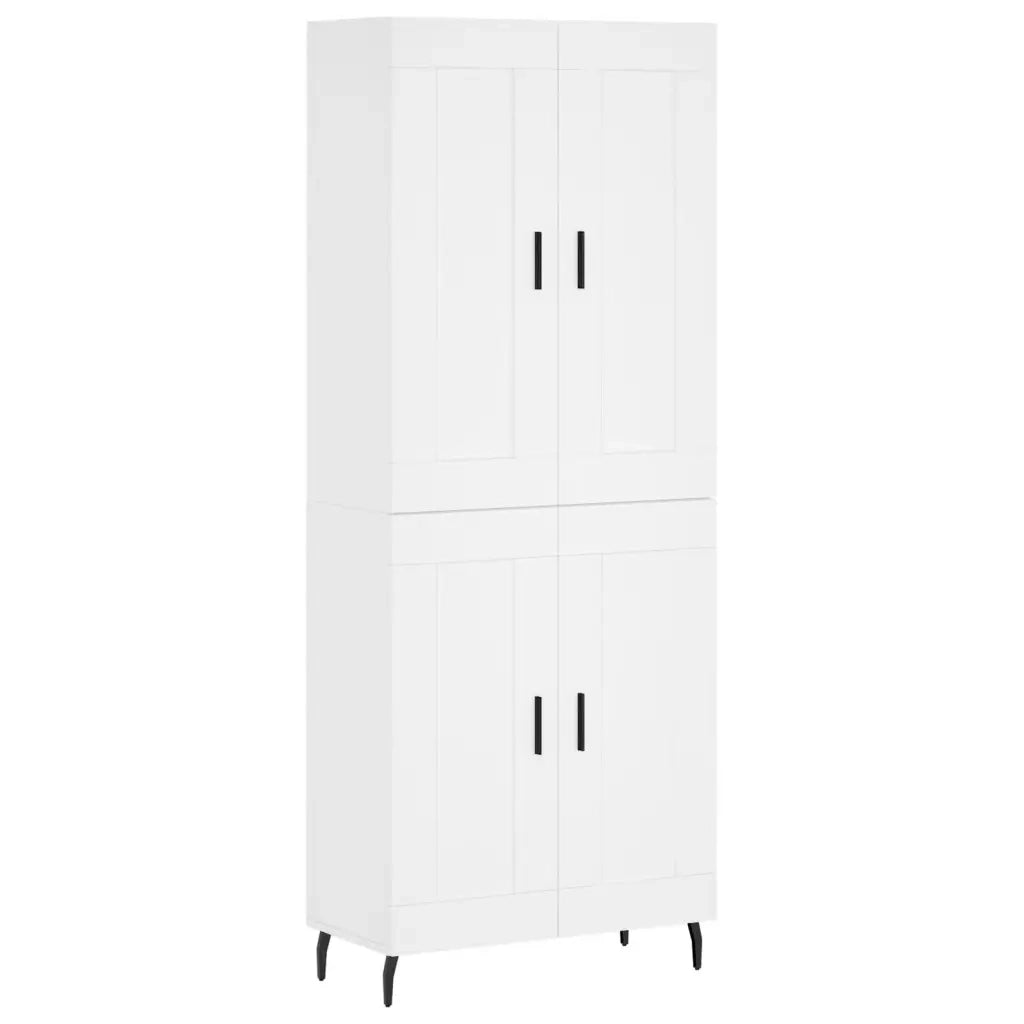 Credenza Bianca 69,5x34x180 cm in Legno Multistrato 3199697