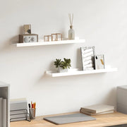 Mensole con Sporgenza 2 pz Bianche 60x9x3 cm MDF cod mxl 68061
