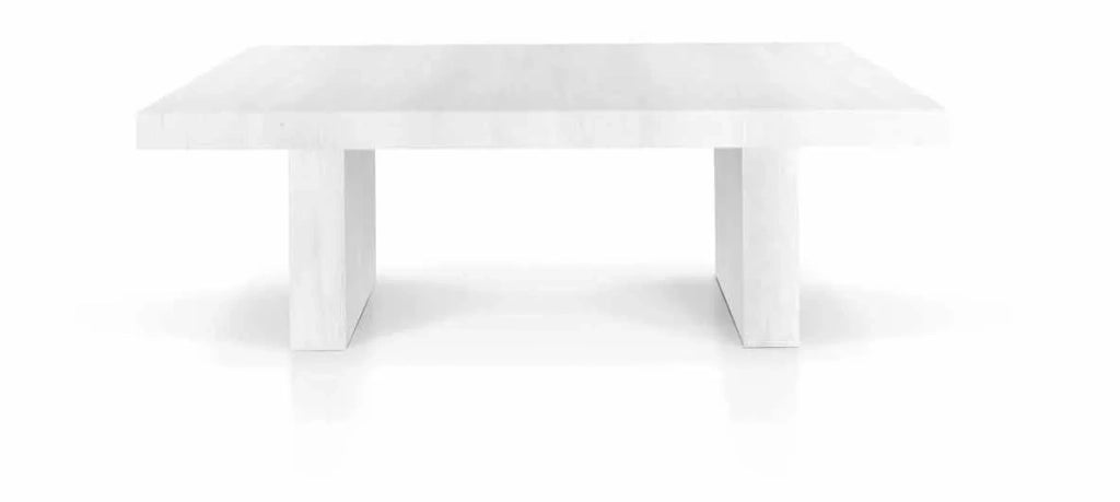 Tavolo nobilitato finitura bianco consumato l.180 p.100 h.76 aperto 480cm (1677) - Mobili 2G