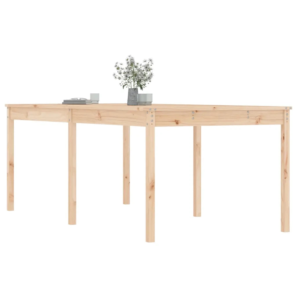 Tavolo da Giardino 203,5x100x76 cm in Legno Massello di Pino 823983