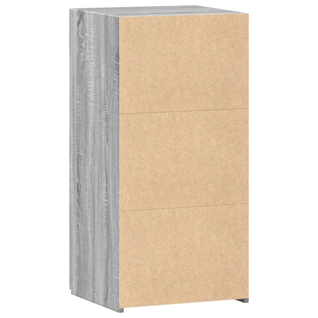 Credenza buffet cassettiera mobile contenitore organizer cucina soggiorno soggiorno Sonoma 45 x 42,5 x 93 cm derivati ​​del legno grigio 02_0036369