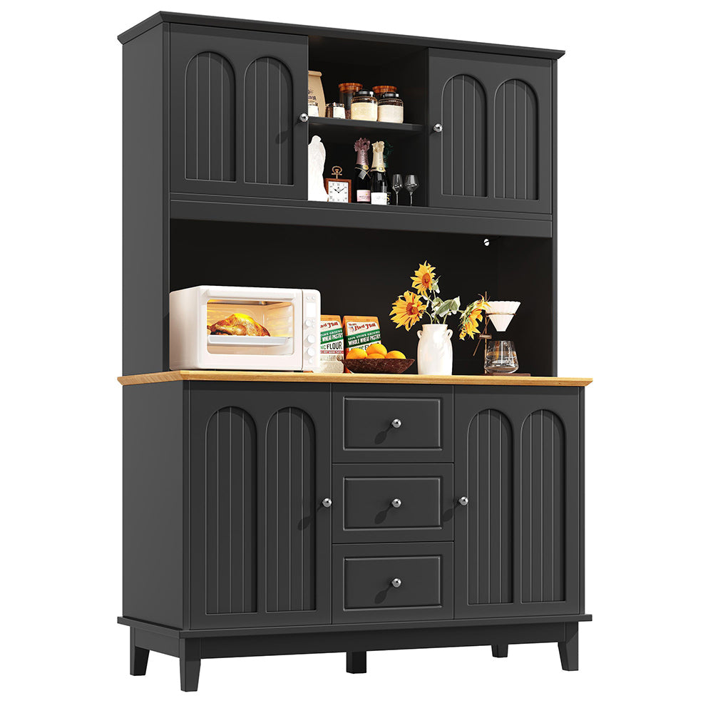 Credenza Alta Smart 120x40x180cm - Xylo - Controllo App, Luci LED e Musica