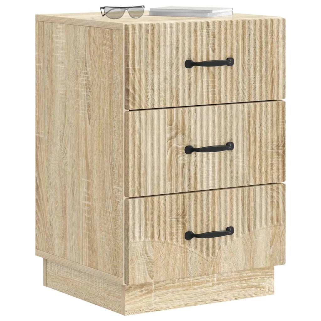 Comodino | Armadio da Notte | Mobiletto da notte con cassetto Rovere Sonoma 43 x 41 x 63,5 cm