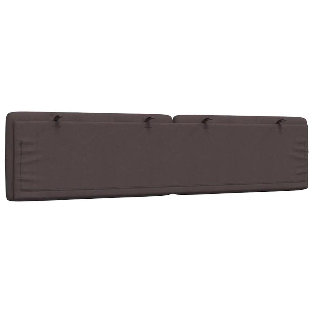 Cuscino Testiera Marrone Scuro 200 cm in Tessuto
