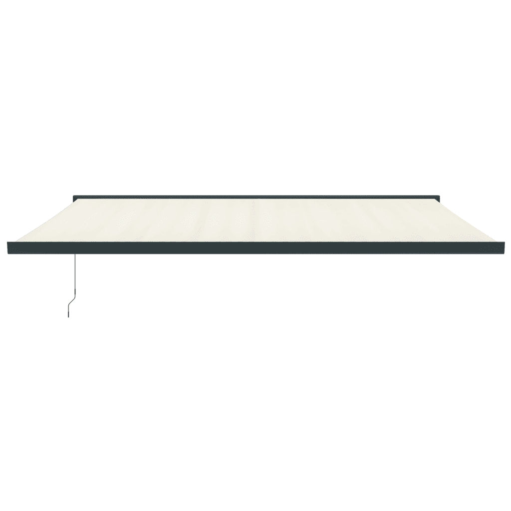 Tenda da Sole Retrattile Crema 5x3 m in Tessuto e Alluminio 3154605