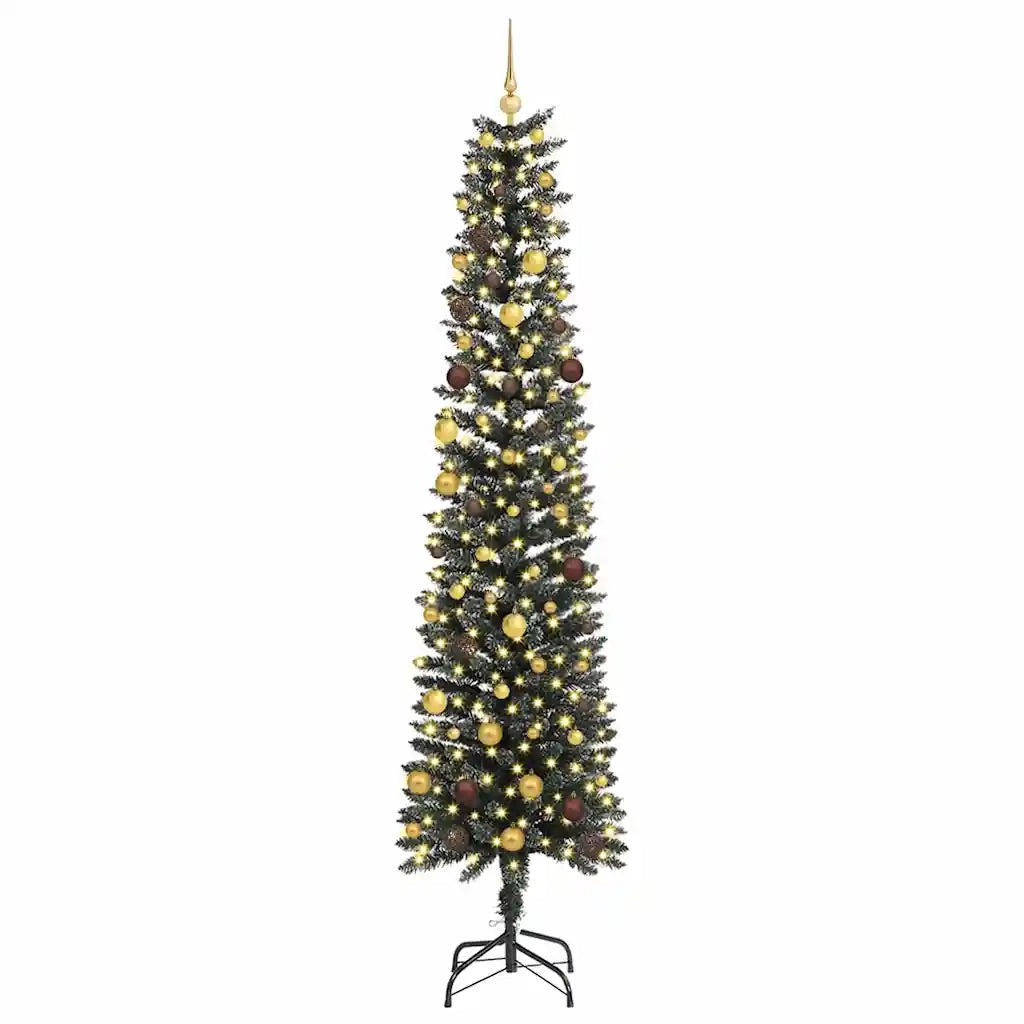 Albero di Natale artificiale con 300 LED Verde 240 cm 3395961
