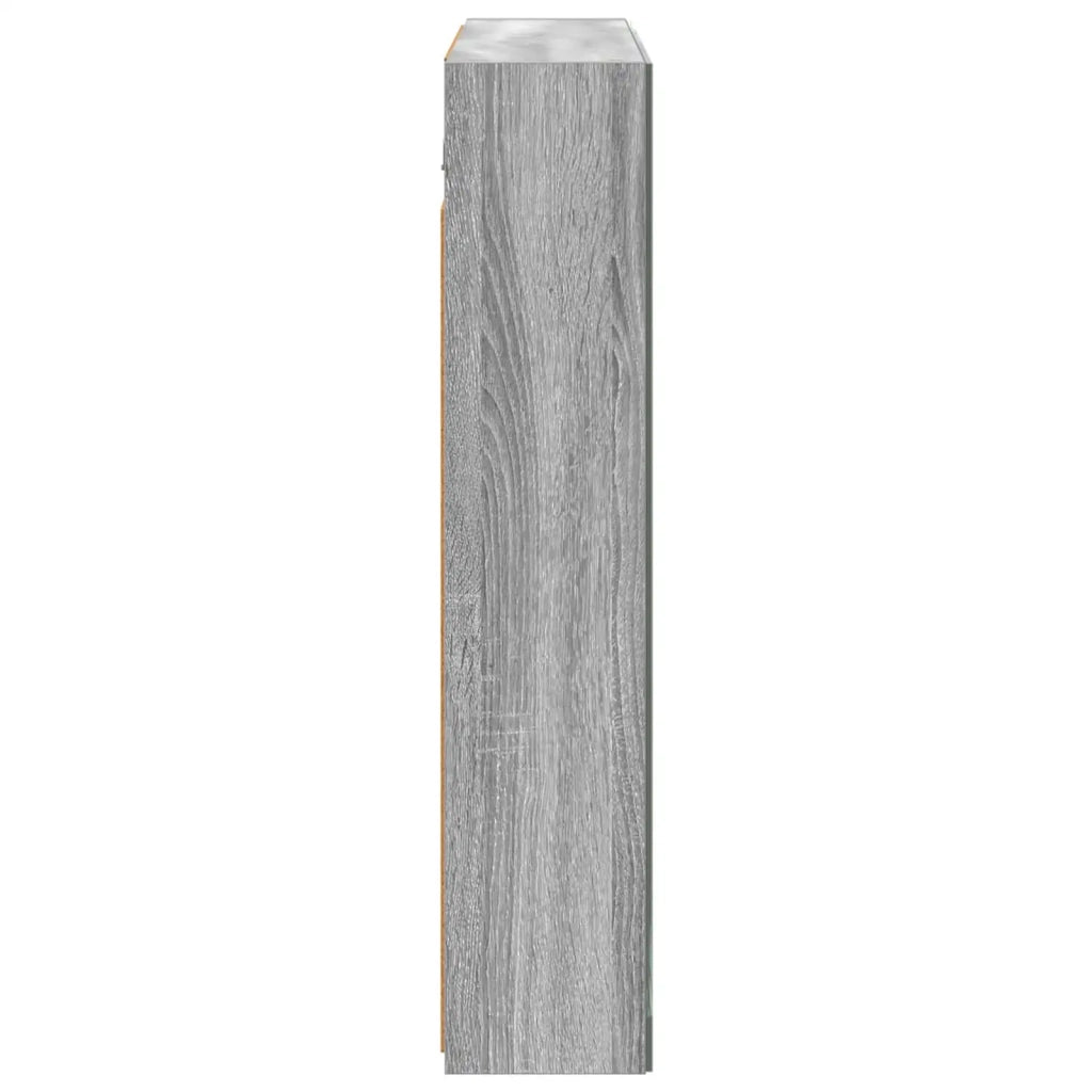 Mobiletto per specchio da bagno Grigio Sonoma 80 x 14.5 x 70 cm