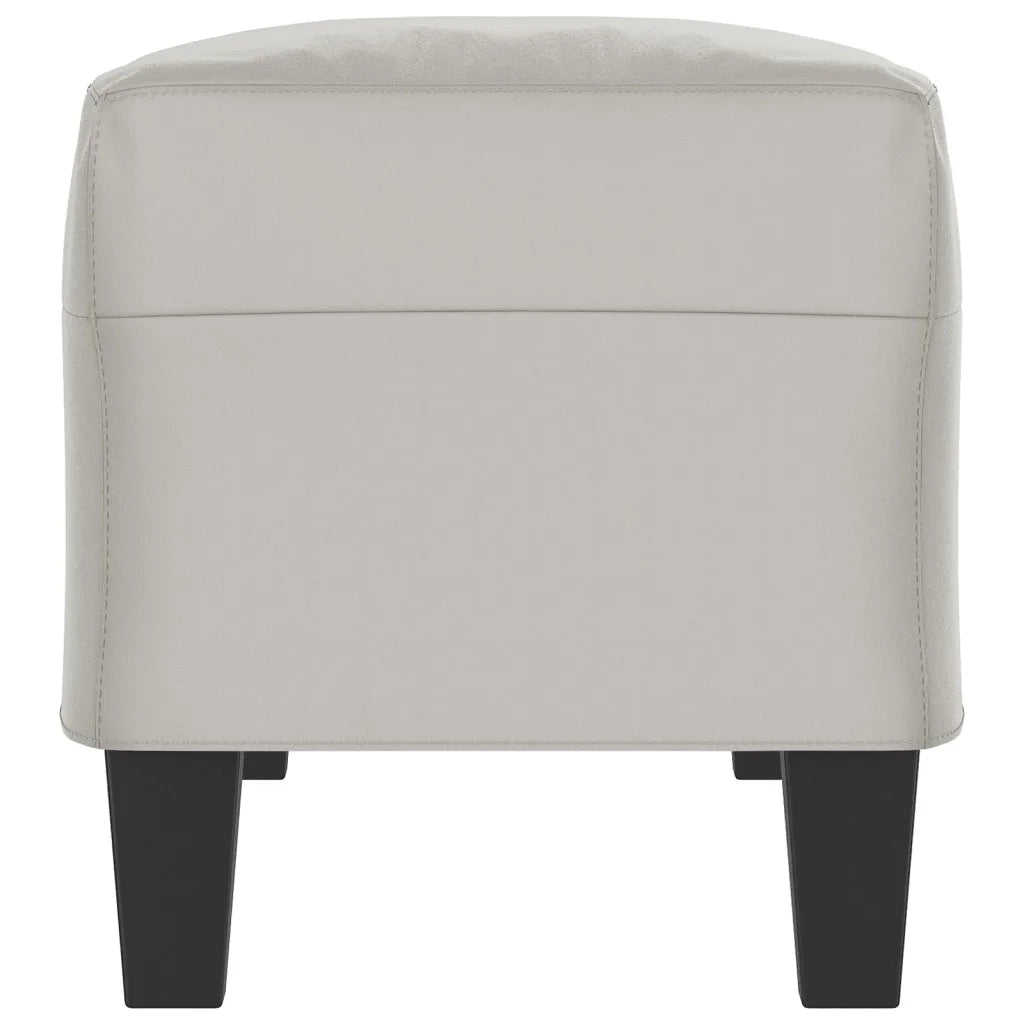 Panca Grigio Chiaro 100x35x41 cm in Microfibra 349466