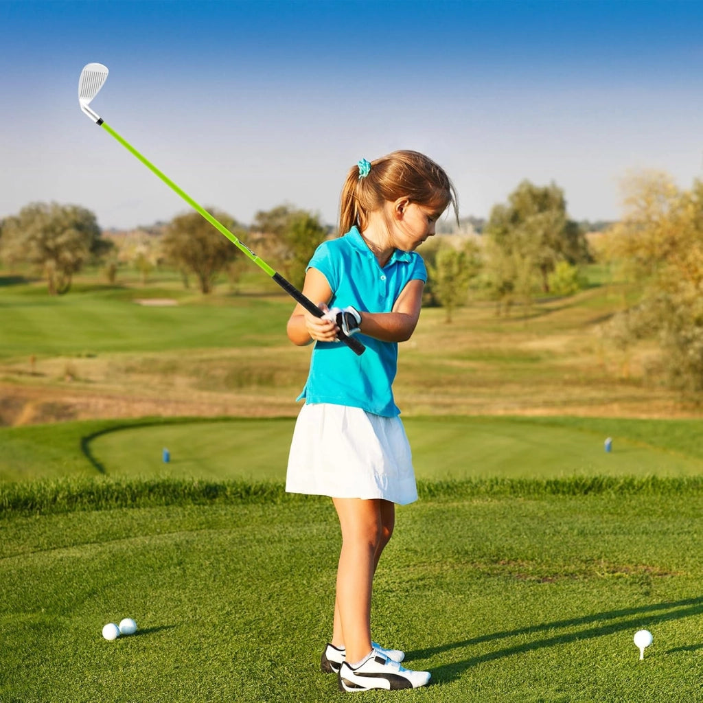 Junior #7 Iron per Bambini, Mazza Individuale per Ragazzi e Ragazze con Asta in Fibra di Vetro e Testa Coperta, Mazza da Pratica Junior, Mano Destra, 76 CM, Età 8-10