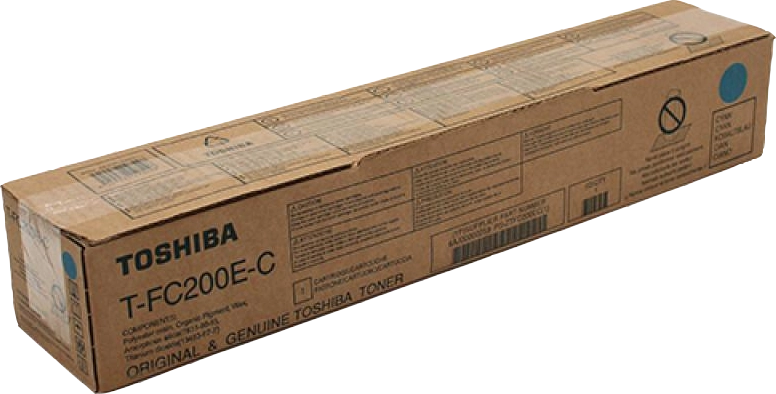 ORIGINAL Toshiba toner ciano T-FC200E-C 6AJ00000119 ~33600 Seiten
