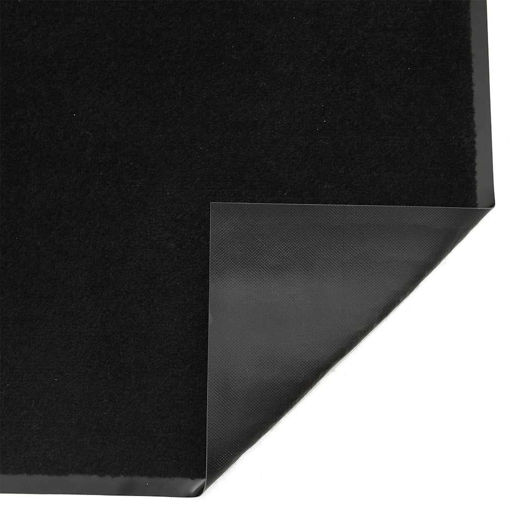 Zerbino nero 115 x 400 cm antiscivolo flessibile per uso interno ed esterno stile contemporaneo nero PP 02_0058156