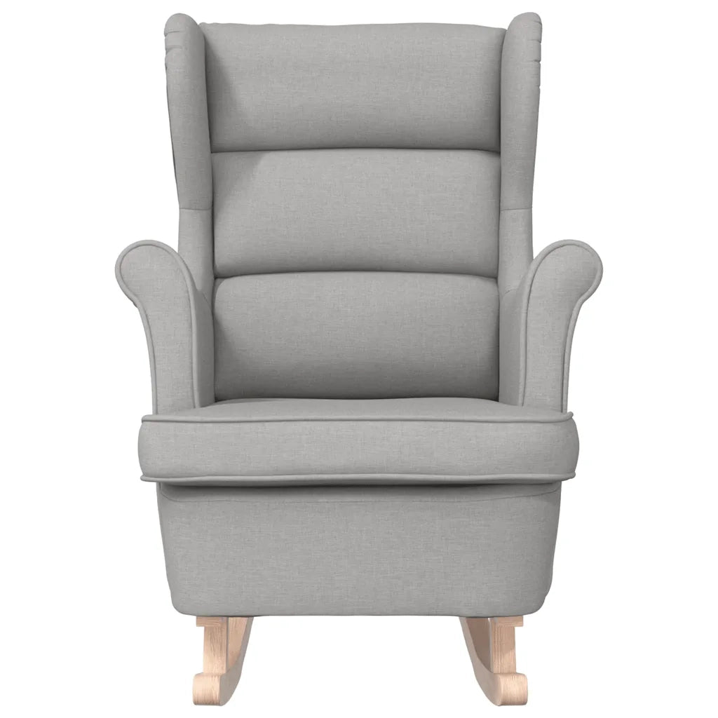 Sedia a Dondolo Nuvola Grigia 74x90x102 cm in Tessuto 4016929