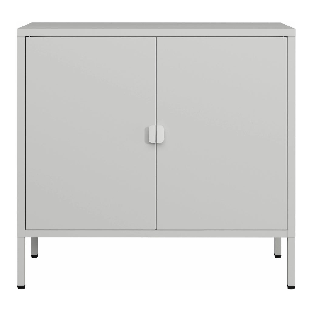 Armadio da Ufficio Hailuoto per Archivio 75 x 80 x 40 cm Acciaio Grigio chiaro [en.casa]