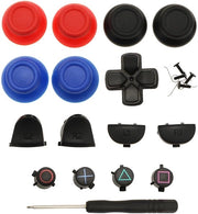 Set di riparazione per controller - 3 paia di manopole - parti di ricambio - compatibile con PS4 - progettazione antiscivolo - materiale plastico duraturo - parti di ricambio per controller