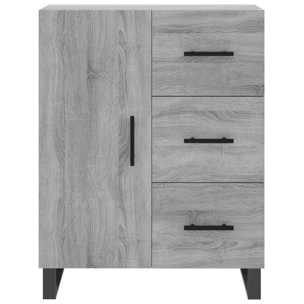 Credenza-Buffet-Armadio da cucina Grigio Sonoma 69,5x34x180 cm in Legno Multistrato 595165
