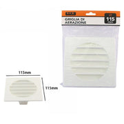 Trade Shop - Griglia Di Ventilazione Quadrata Plastica 115mm Aspirazione Aria Aerazione 71399 -
