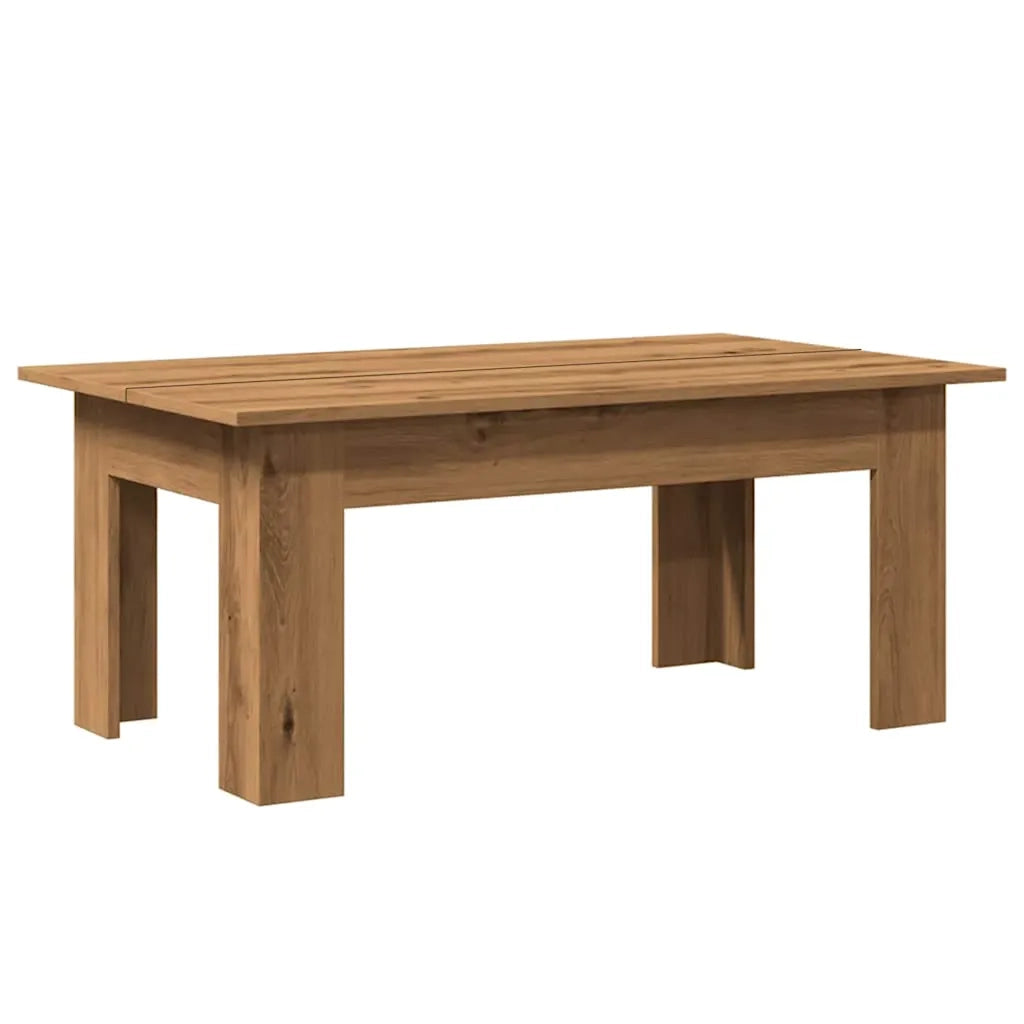 Tavolino da Salotto Artigianale 100x60x42 cm Legno Multistrato 855959