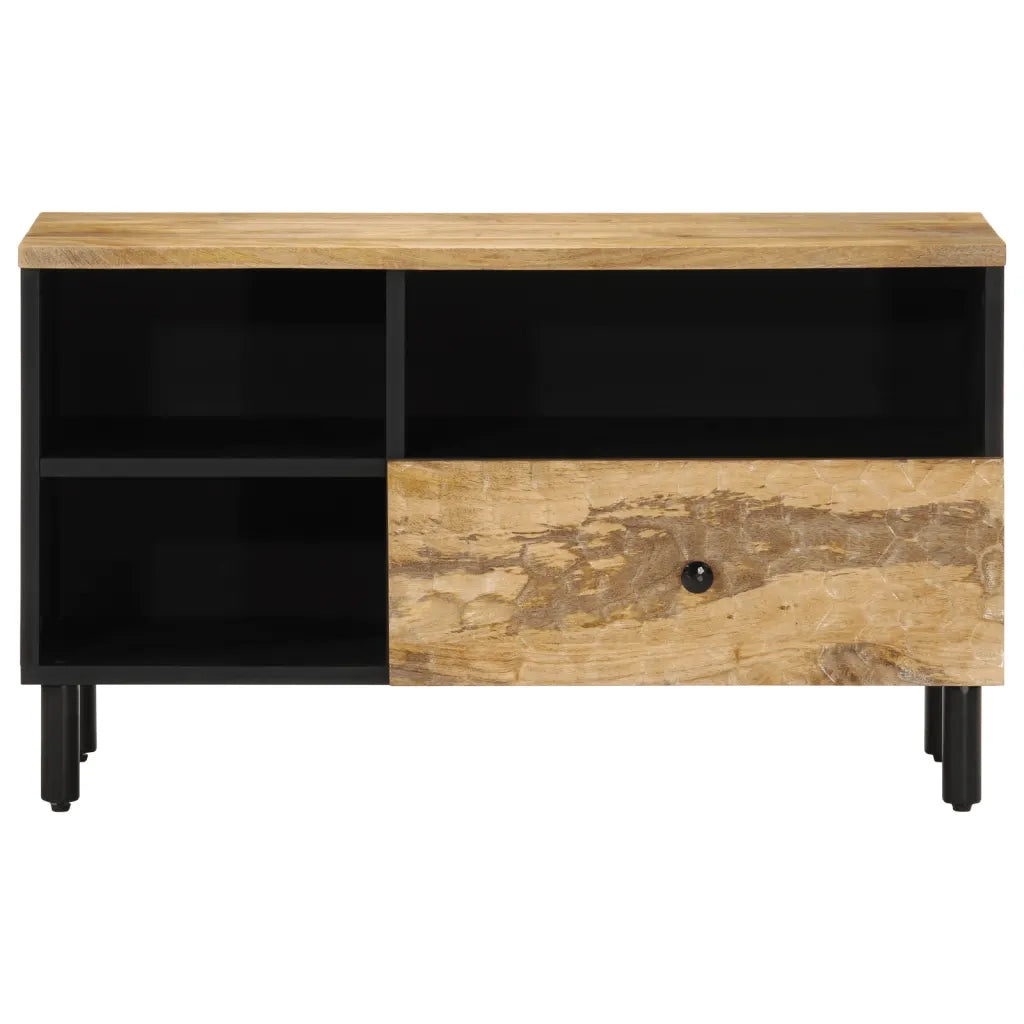 Mobile Porta TV-Mobile per TV-Credenza TV 80x33x46 cm in Legno Massello di Mango 867290