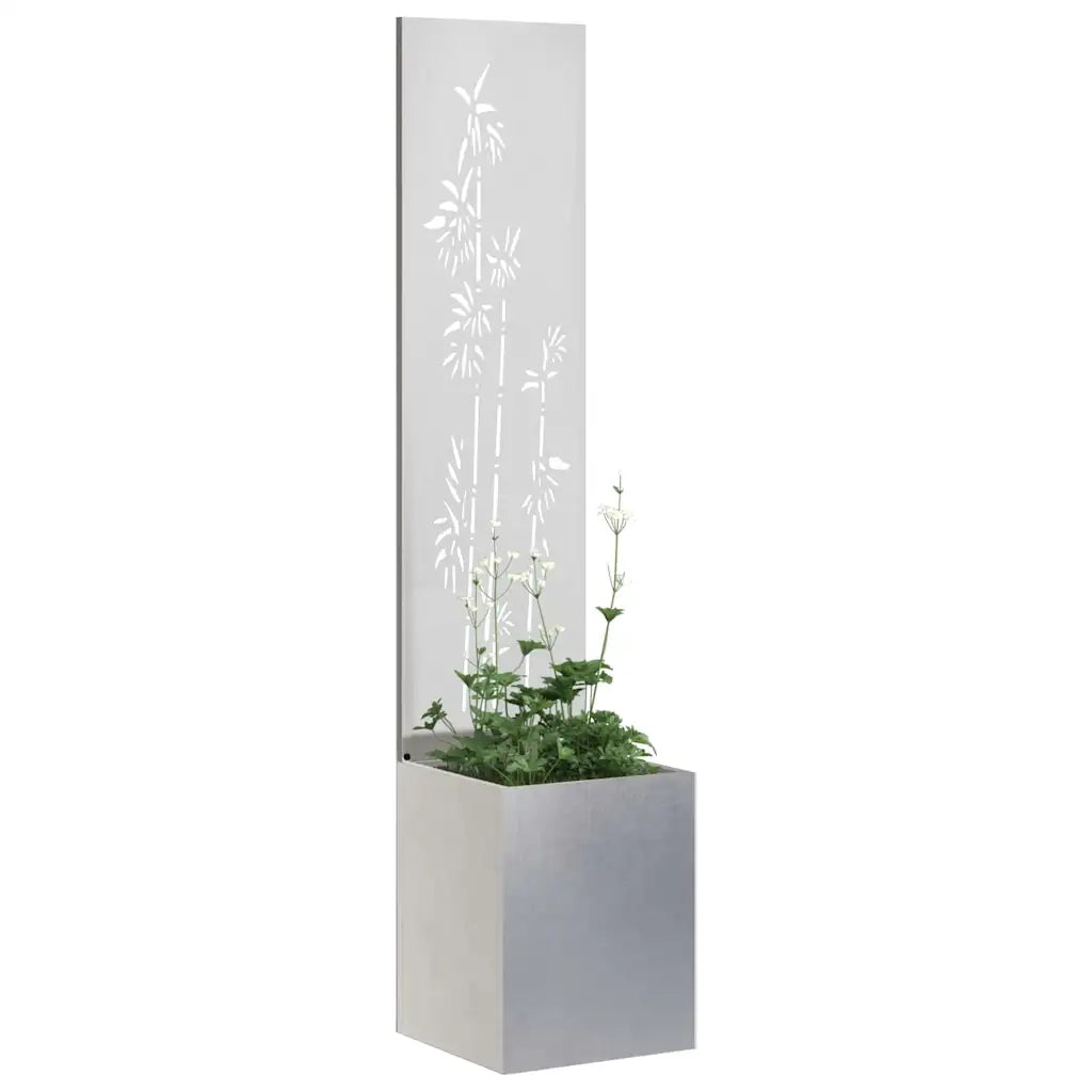 Schermo per privacy in giardino Floreale Argento 32 x 140 cm 876382