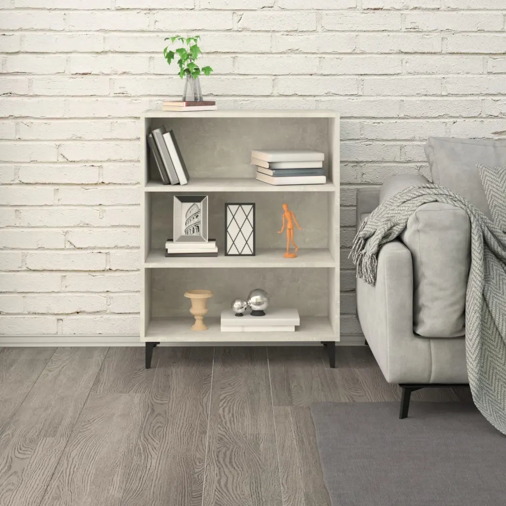 Credenza-Buffet-Armadio da cucina Grigio Cemento 69,5x32,5x90 cm in Legno Multistrato