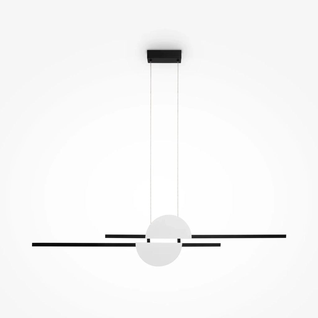Maytoni Lampadario moderno Skyline 1 luce LED integrato nero alluminio