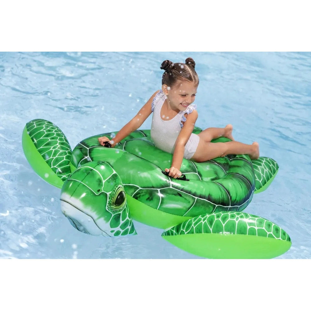 Trade Shop - Tartaruga Galleggiante Da Piscina Spiaggia Pvc Gonfiabile Cavalcabile Tidal Turtle 41524 -
